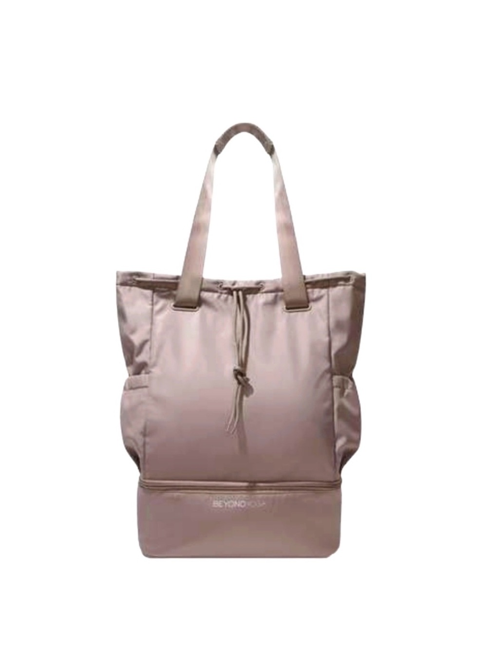 Beyond Yoga Tan Tote with Zip Bottom NWT